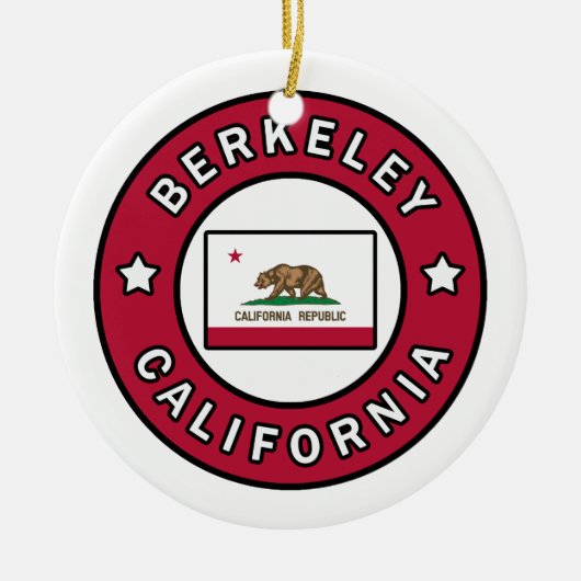 Berkeley Kalifornien Keramik Ornament (Vorne)