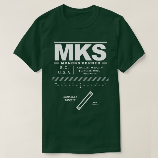 Berkeley Landkreis Airport MKS T - Shirt (Design vorne)