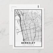 Berkeley Map Postkarte (Vorne/Hinten)