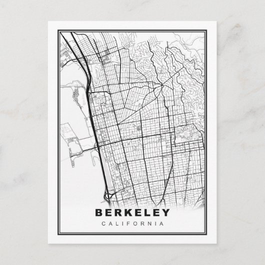 Berkeley Map Postkarte (Vorderseite)