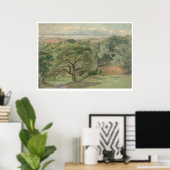 Berkeley mit Blick auf Kalifornien (0138B) Poster (Heimbüro)