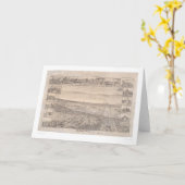 Berkeley, panoramische Karte 1891 (0099A) CA - (Gelbe Blume)