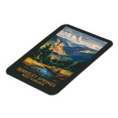 Berkeley Springs Illustration Travel Art Vintag Magnet (Linke Seite)