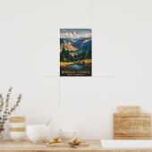 Berkeley Springs Illustration Travel Art Vintag Poster (Küche)