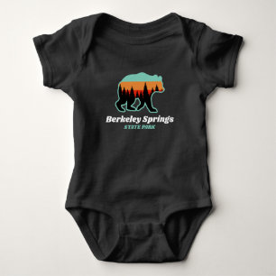 Berkeley Springs Staat Park WV Bear Retro Vintag Baby Strampler