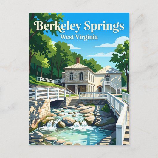 Berkeley Springs State Park USA Postkarte (Vorderseite)