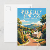 Berkeley Springs USA -> Berkeley Springs, USA wird Postkarte (Vorne/Hinten)