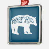 Berkeley Springs West Virginia Bear Ornament Aus Metall (Links)