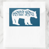 Berkeley Springs West Virginia Bear Rechteckiger Aufkleber (Tasche)