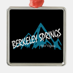 Berkeley Springs West Virginia Berge Ornament Aus Metall