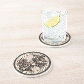 Berkeley Springs West Virginia Illustration Abzeic Getränkeuntersetzer (Seite)