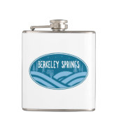 Berkeley Springs West Virginia Outdoor Flachmann (Vorderseite)