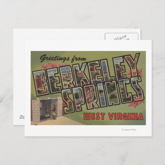 Berkeley Springs, West Virginia Postkarte (Vorne/Hinten)