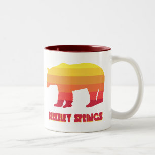Berkeley Springs West Virginia Rainbow Bear Zweifarbige Tasse