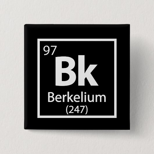 Berkelium - Berkeley Button (Vorderseite)