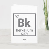 Berkelium - Berkeley Feiertagskarte (Rückseite)