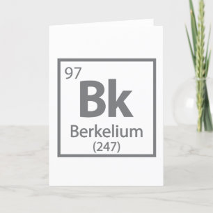 Berkelium - Berkeley Feiertagskarte