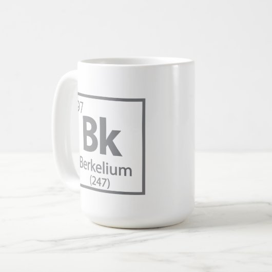 Berkelium - Berkeley Kaffeetasse (Vorderseite Links)