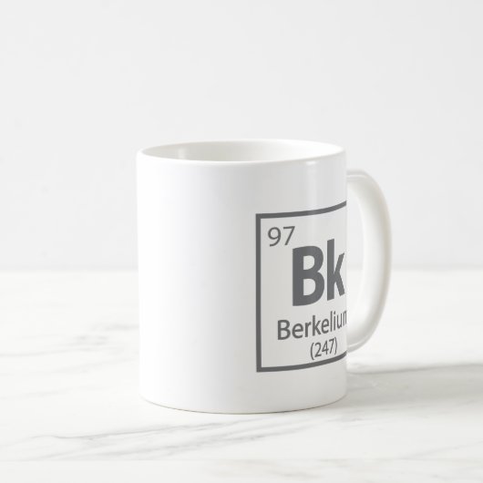 Berkelium - Berkeley Kaffeetasse (VorderseiteRechts)