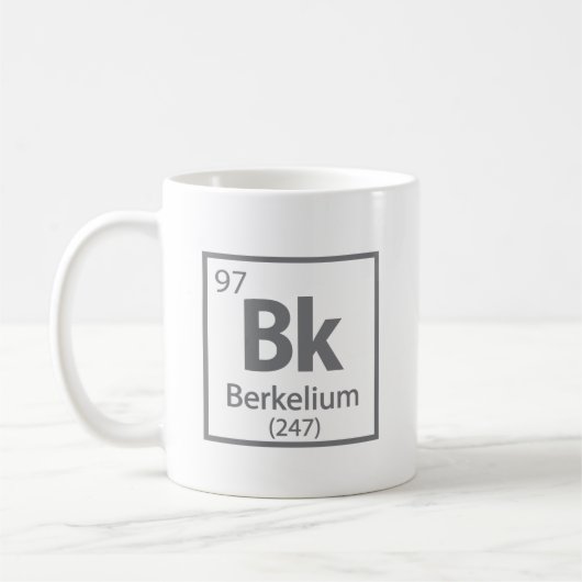Berkelium - Berkeley Kaffeetasse (Links)