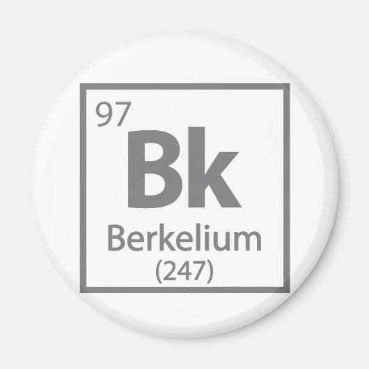 Berkelium - Berkeley Magnet (Vorne)