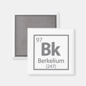 Berkelium - Berkeley Magnet (Vorderseite/Rückseite)