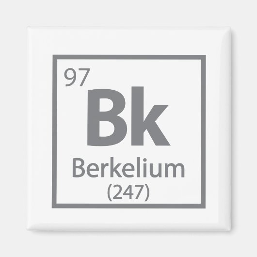 Berkelium - Berkeley Magnet (Vorne)
