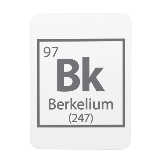 Berkelium - Berkeley Magnet (Vertikal)