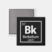 Berkelium - Berkeley Magnet (Vorderseite/Rückseite)