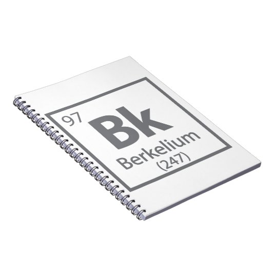 Berkelium - Berkeley Notizblock (Rechte Seite)