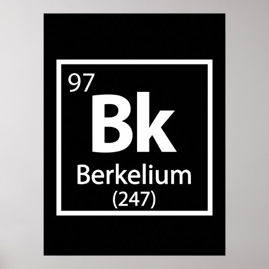 Berkelium - Berkeley Poster (Vorne)