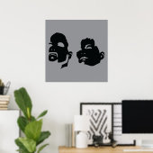 BerkhouseSnyder Heads Up Logo Poster (Heimbüro)