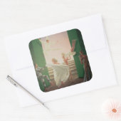 Berkley House Murals - 3 Quadratischer Aufkleber (Umschlag)