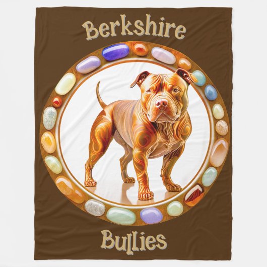 Berkshire Bullies Pit Bull 11 Fleecedecke (Vorderseite)