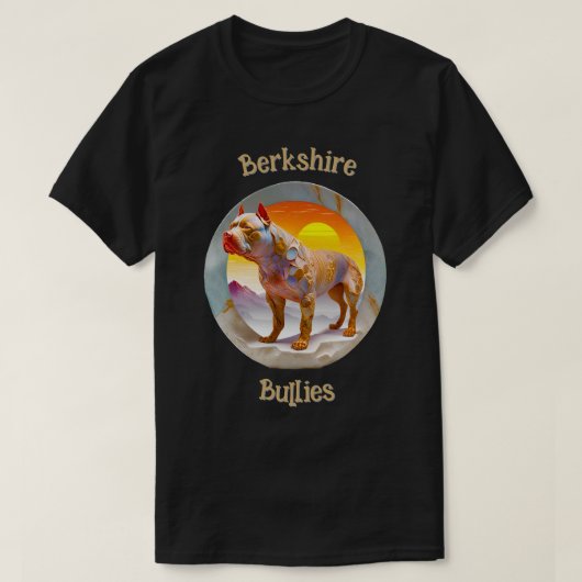 Berkshire Bullies Pit Bull 12a T - Shirt (Design vorne)
