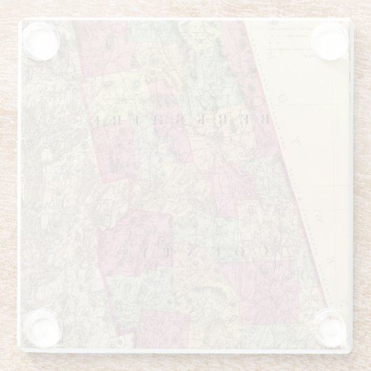 Berkshire County Glasuntersetzer (Rückseite)