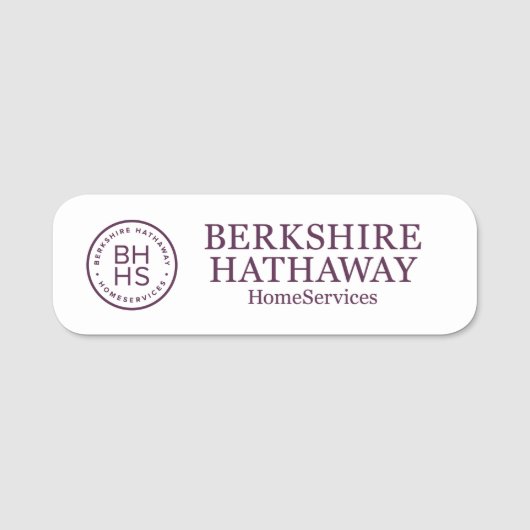 Berkshire Hathaway Name Tag Namensschild (Vorderseite)