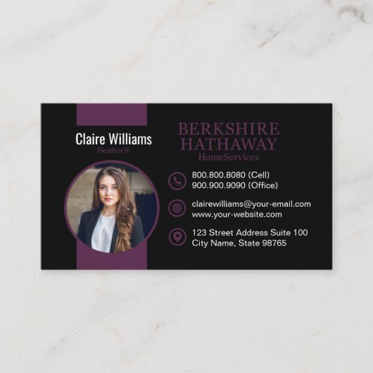 Berkshire Phantastisch Business Card Visitenkarte (Vorderseite)