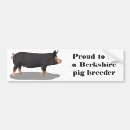 Berkshire, stolz, ein Berkshire-Schweinbrüter zu Autoaufkleber