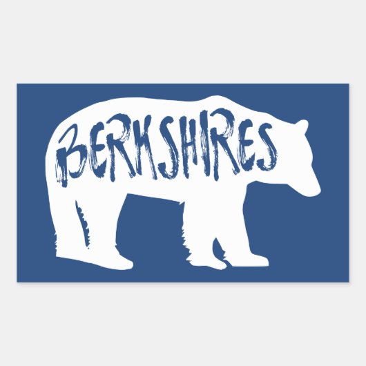 Berkshires Bear Rechteckiger Aufkleber (Vorderseite)