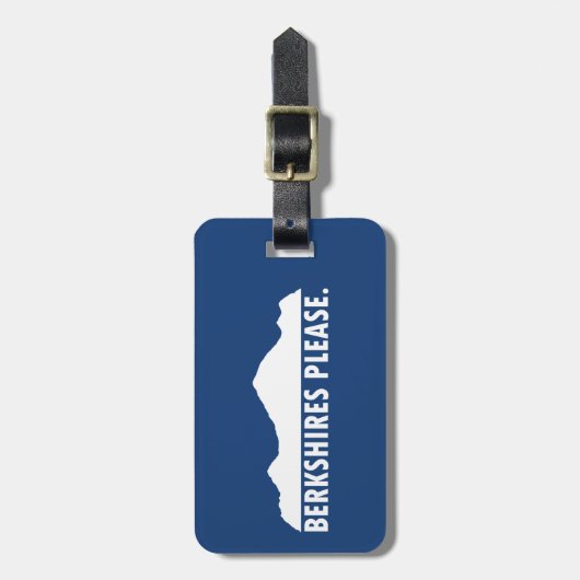 Berkshires Bitte Gepäckanhänger (Vorderseite vertikal)