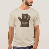 Berkshires Massachusetts Friedensbär T-Shirt (Vorderseite)