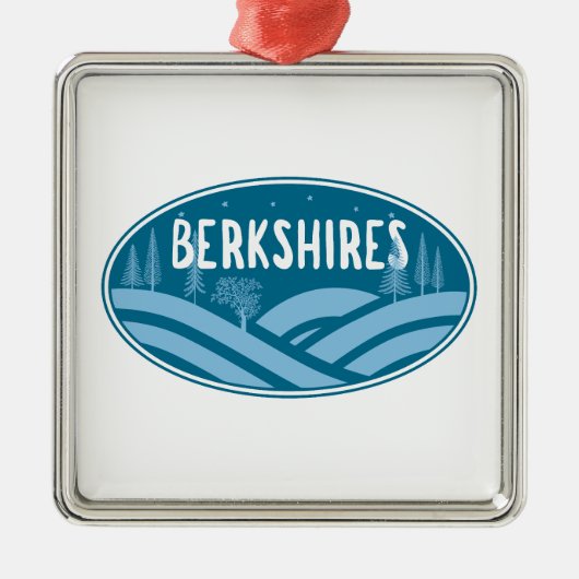 Berkshires Massachusetts Outdoor Ornament Aus Metall (Vorne)