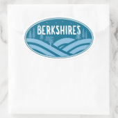 Berkshires Massachusetts Outdoor Ovaler Aufkleber (Tasche)