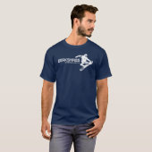 Berkshires Massachusetts Snowboarder T-Shirt (Vorne ganz)