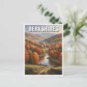 Berkshires Massachusetts Travel Postkarte (Stehend Vorderseite)