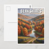 Berkshires Massachusetts Travel Postkarte (Vorne/Hinten)
