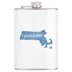 Berkshires Massachusetts Wood Grain Flachmann