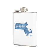 Berkshires Massachusetts Wood Grain Flachmann (Links)