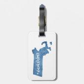 Berkshires Massachusetts Wood Grain Gepäckanhänger (Rückseite vertikal)